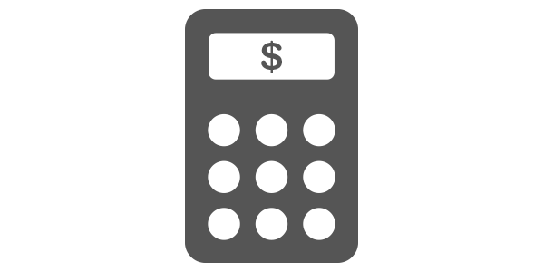 Calculator Icon with $